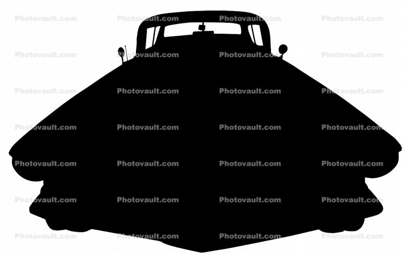 1958 Cadillac silhouette, logo, automobile, shape
