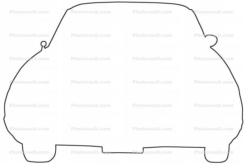 1958 Cadillac outline, automobile, line drawing, shape