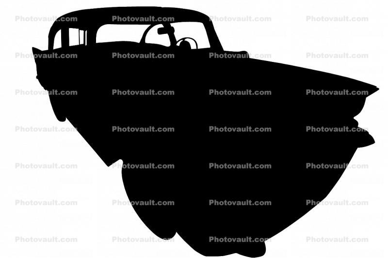 Chevrolet Belair Silhouette, Chevy, logo, automobile, shape
