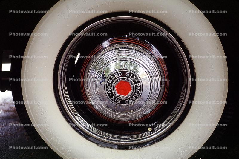 Whitewall Tire, Wheel, Packard Six, Round, Circle, Circular