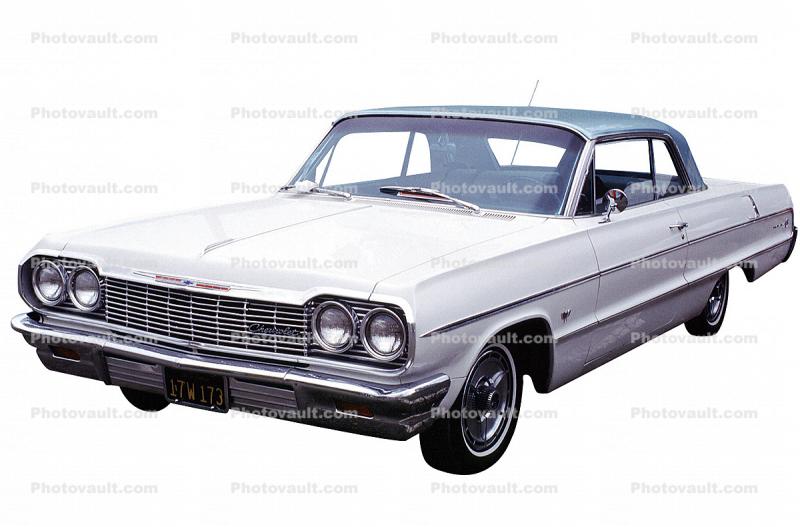 1964 Chevrolet Impala, Chevy, automobile, photo-object, object, cut-out, cutout