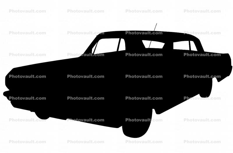 1964 Chevrolet Impala, Chevy Silhouette, logo, automobile, shape