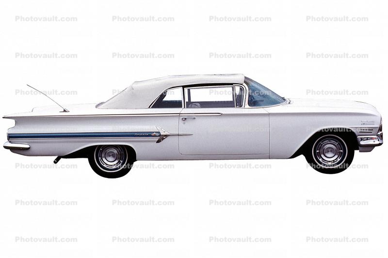Chevrolet Impala Cabriolet, Convertible, Chevy, Chevrolet, 1960s, automobile, photo-object, object, cut-out, cutout, 1950s