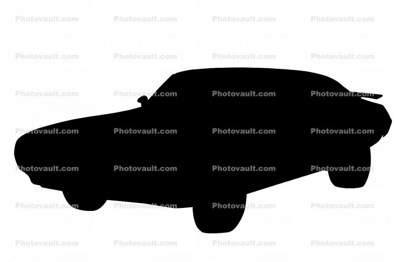 Pontiac Bonneville, Silhouette, logo, automobile, shape, 1960s