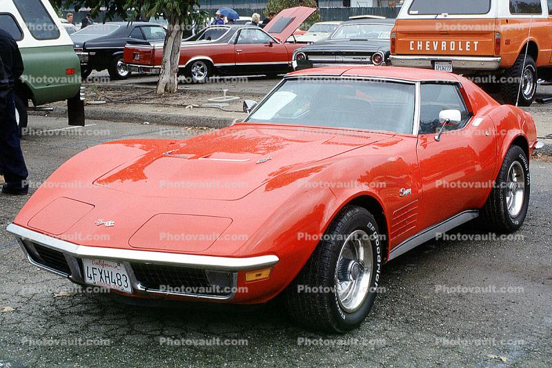 1971 Corvette, sports car, automobile, 1970s