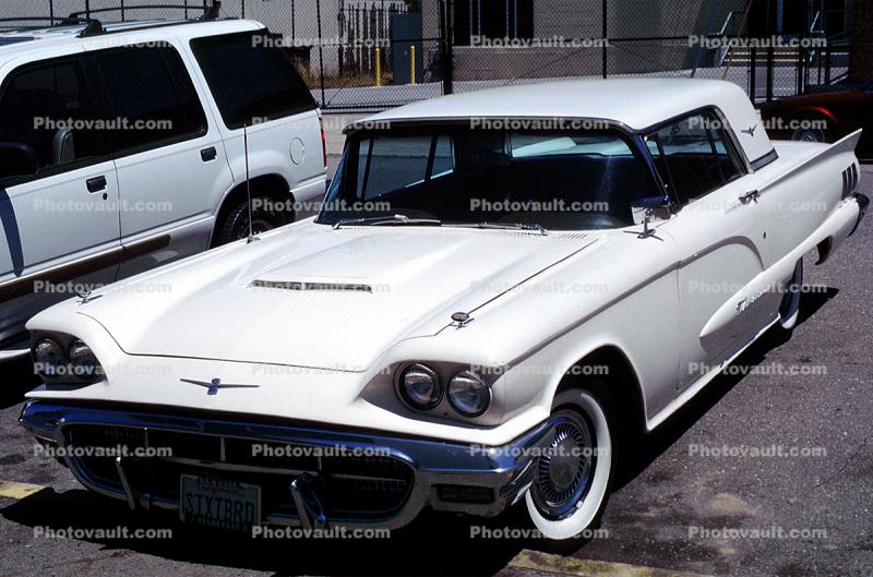 Ford Thunderbird, T-Bird, whitewall tires, automobile