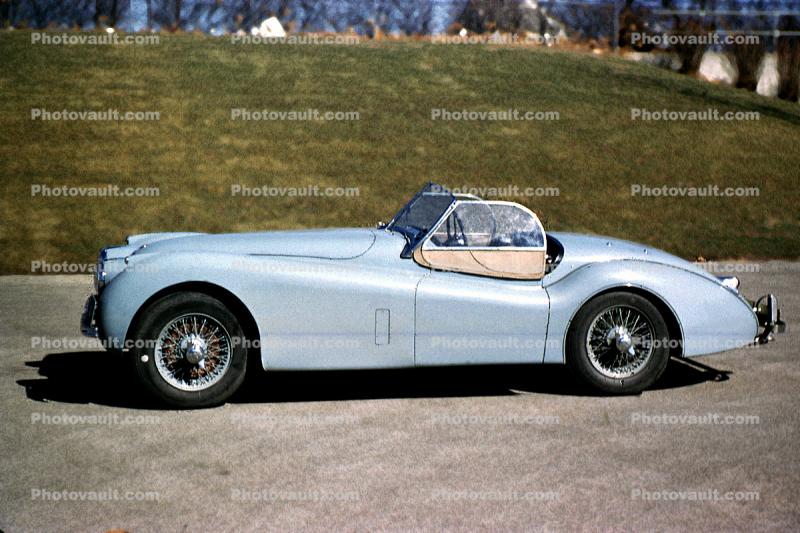 Jaguar Sports Car, automobile, 1956, 1950s