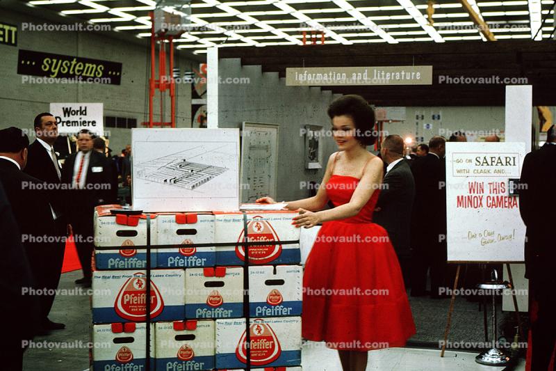 Pfeiffer, Woman with a Red Dress, July 1962, 1960s