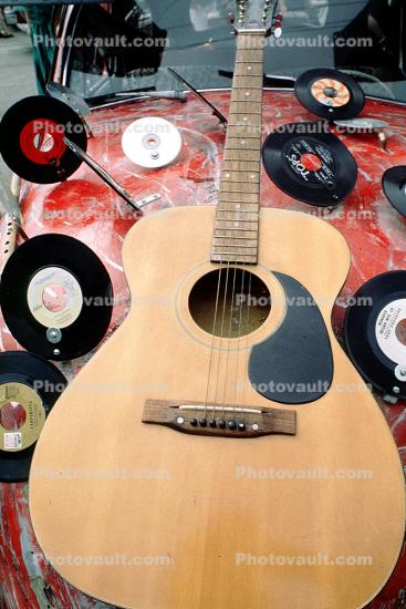 Guitar, Platters, 45's, singles, strings