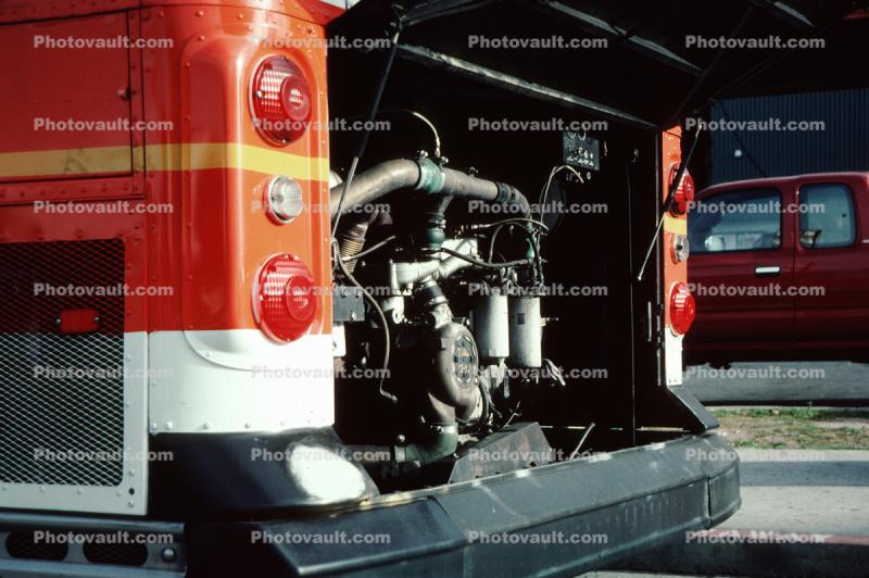 rear engine on a bus