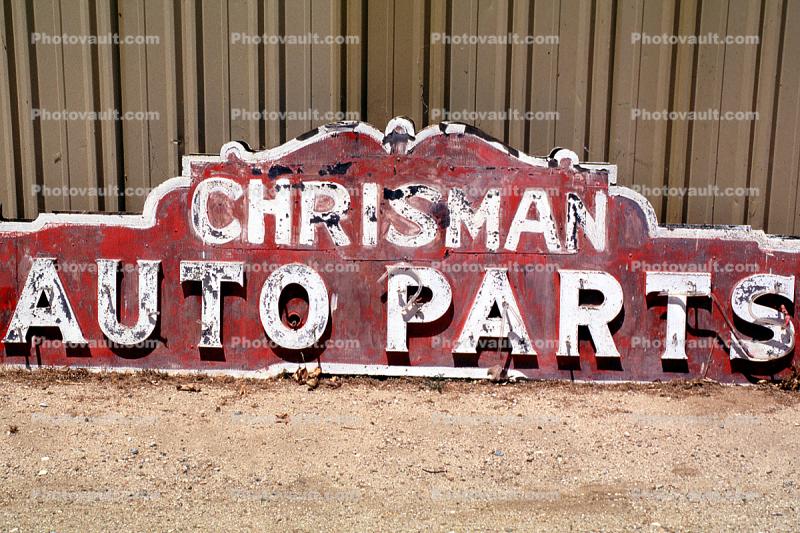 Chrisman Auto Parts sign