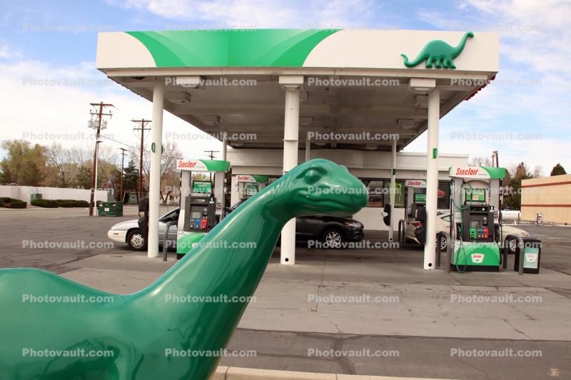 Sinclair Oil Company, Gas Station, Dinosaur, Sparks Nevada