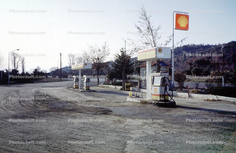 Shell Gas Station Pumps
