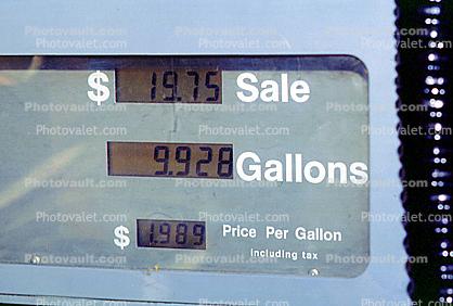 Price Gauge, LCD, gas pump