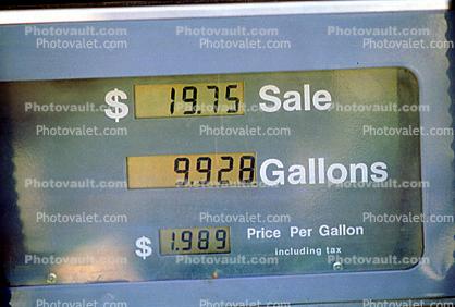 Pump Prices, Gauge, LCD, gas pump