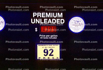 Premium Unleaded Gas Pump
