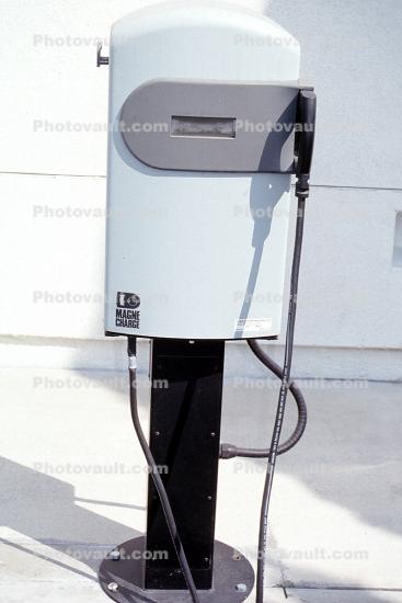 Charger Pods at an Electric Vehicle Charging station