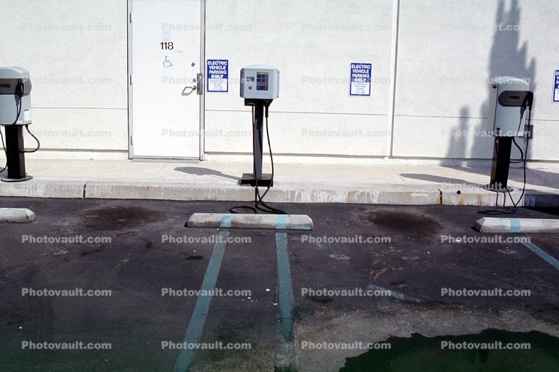 Chargers at an Electric Vehicle Charging station
