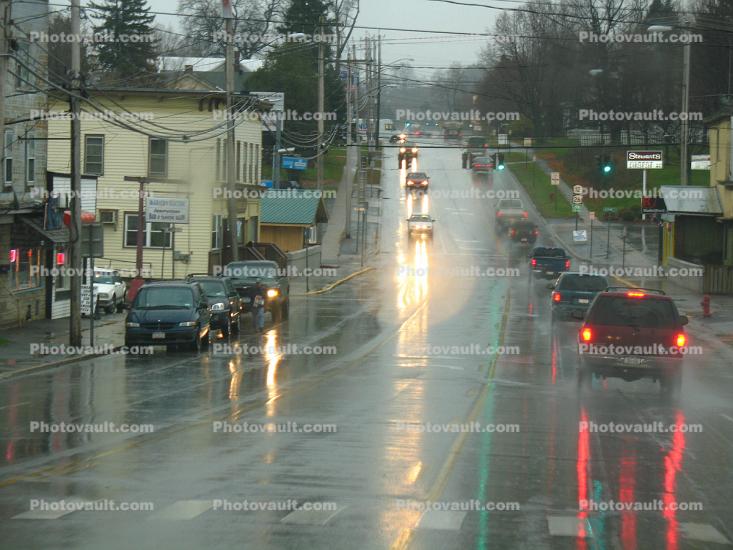 Hard Rain, Downpour, south of Watertown, New York