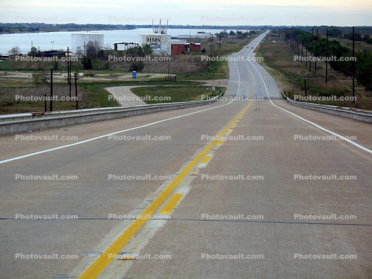 Highway, Roadway, Route, Pavement, Port Arthur, Texas