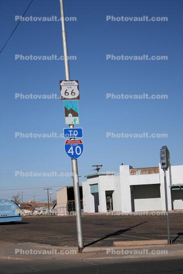 To Interstate Highway I-40, Route-66, Arizona