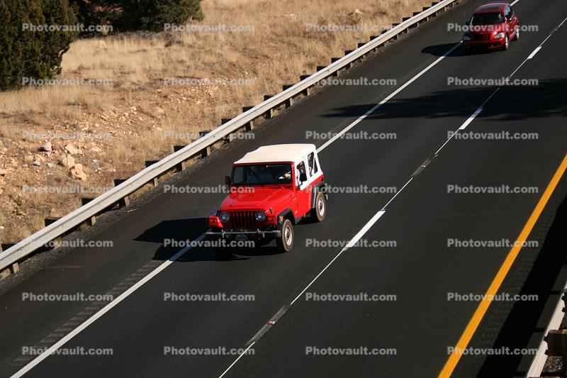 Jeep, Route-66, Arizona, Interstate Highway I-40
