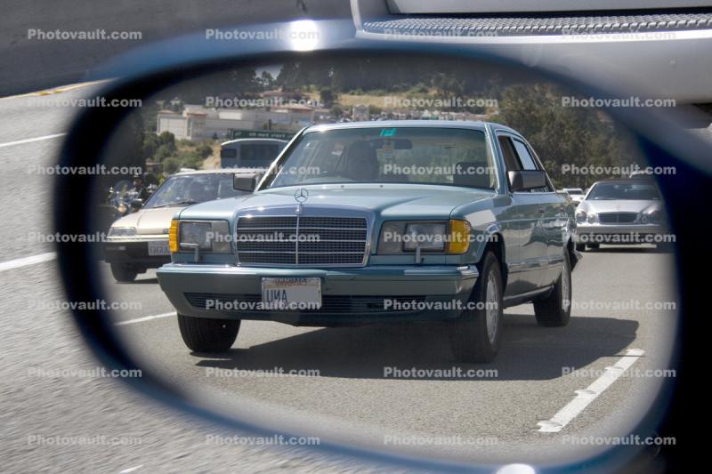 Mirror, Mercedes Benz, Interstate Highway I-80, Car, Automobile, 2010's