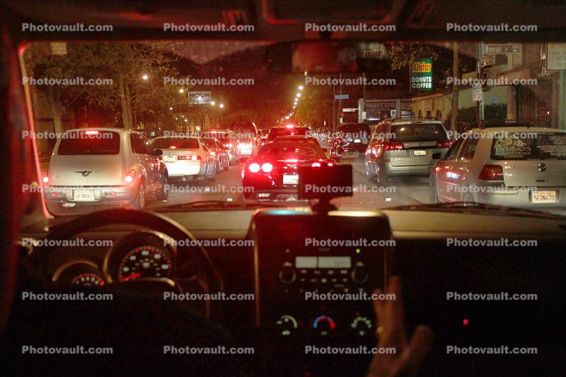 Level-F Traffic jam, Car, night, nighttime, evening, 2010's
