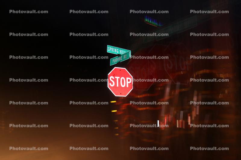 STOP Sign, Nighttime