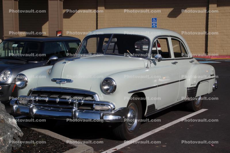Chevrolet Deluxe coupe, parked car, Vehicle, automobile, chrome, grill, four door, San Anselmo, Marin County, Car