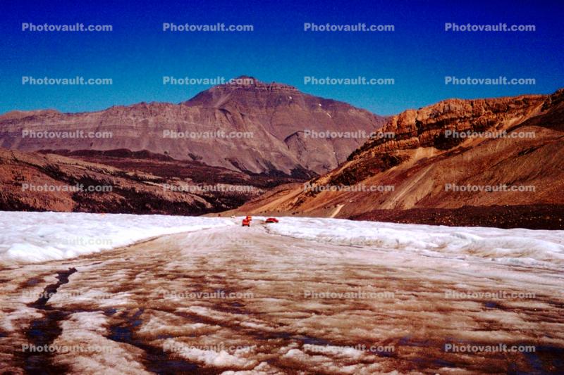 Snow, Cold, Dirt Road, unpaved, Columbia Icefield, Canada