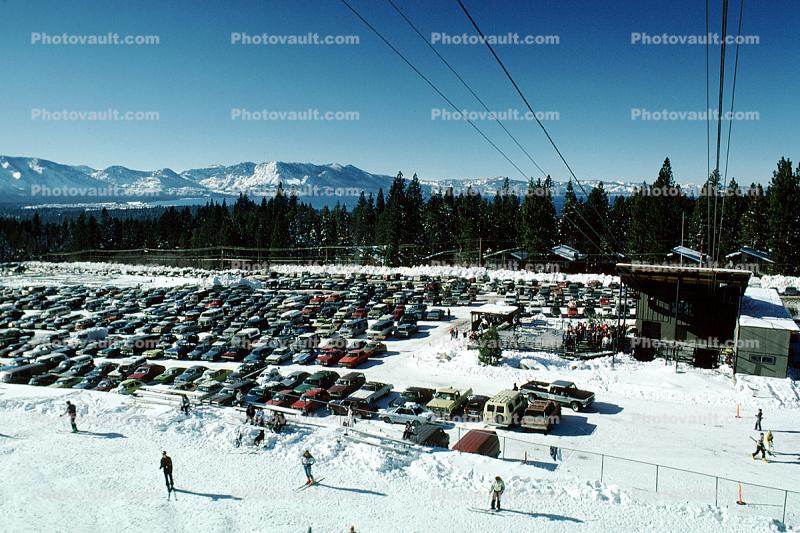 Heavenly Valley Parking Lot, Lake Tahoe, Parking Lot, Cars, vehicles