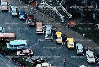 Parking Lot, Cars, vehicles, Automobile, 1980s
