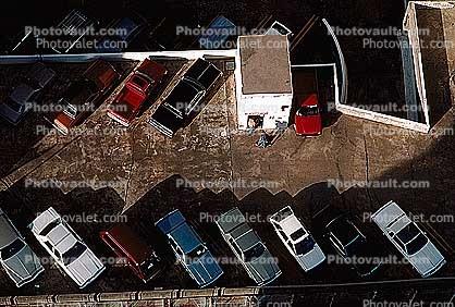 Parking Lot, parked cars, stalls, automobile, sedan, Vehicle