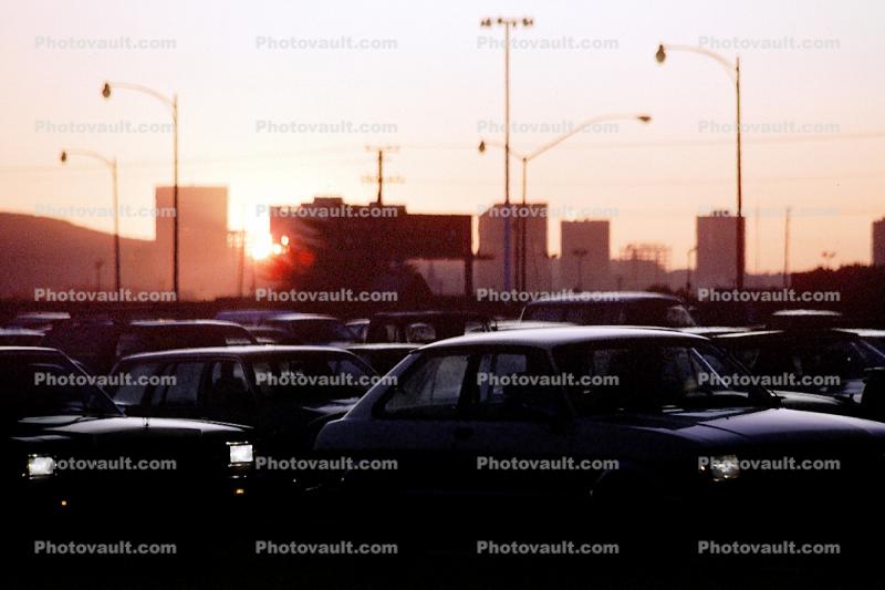 toll plaza, Level-F traffic, dawn, morning, Car, Automobile, Vehicle