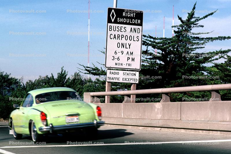 Karman Ghia, San Francisco Oakland Bay Bridge, Volkswagen Karmann Ghia