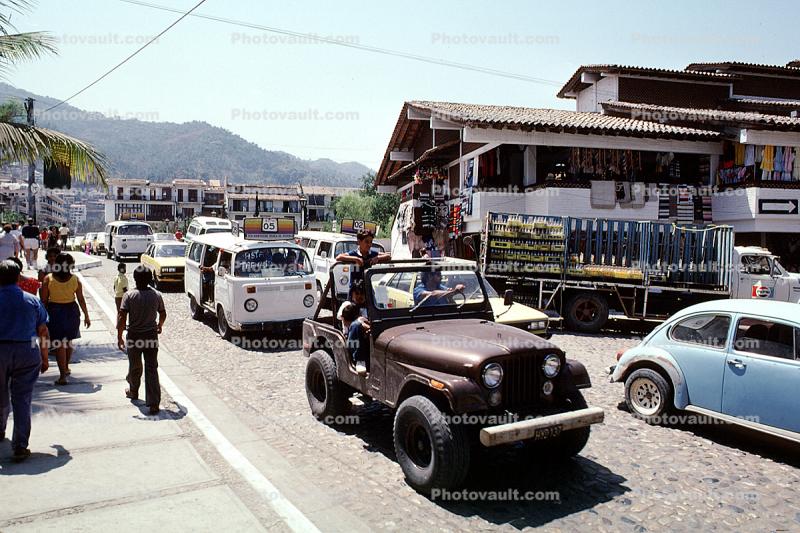 Jeep, Cars, automobile, street, Puerto Vallarta