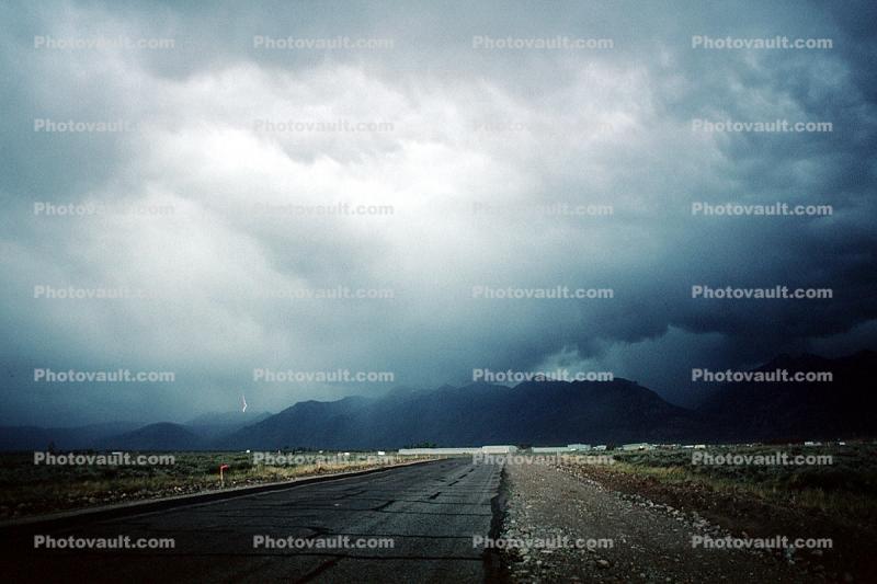 Rain Clouds in the Mountains, road, highway