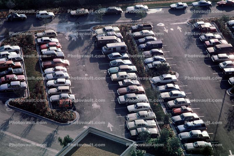 Parked Cars, lot, automobile, sedan, Vehicle