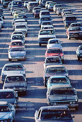 Level-F Traffic, San Ysidro, Port of, Entry, California, United States, Mexico Border, Tijuana, traffic jam, congestion, car, automobile, sedan, Vehicle, Cars