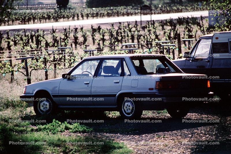 1985 Toyota Camry, Silverado Trail, Napa Valley, Road, Roadway, Highway, 1980s