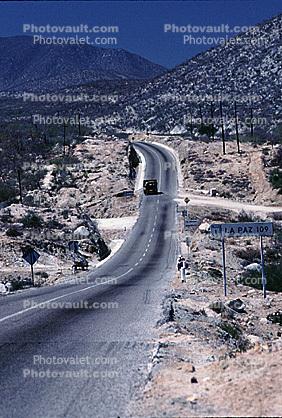 Highway, Roadway, Road, near Los Barilles, Baja California Sur