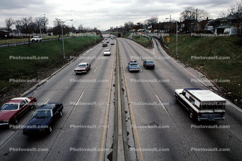 Cars, Highway, Detroit