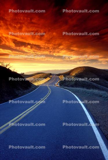 Highway, Roadway, Road, Mount Tamalpais, Equanimity