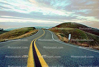 S-Curve, Highway, Roadway, Road, Mount Tamalpais