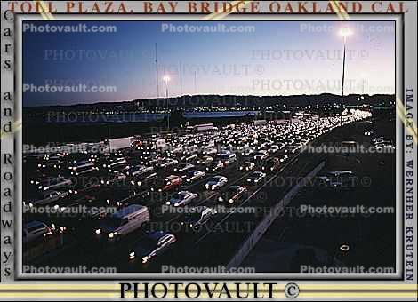 toll plaza, Level-F traffic, San Francisco Oakland Bay Bridge