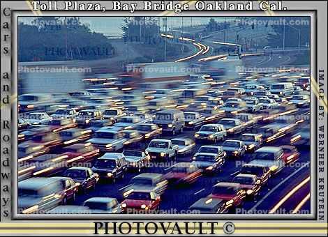toll plaza, Level-F traffic, San Francisco Oakland Bay Bridge