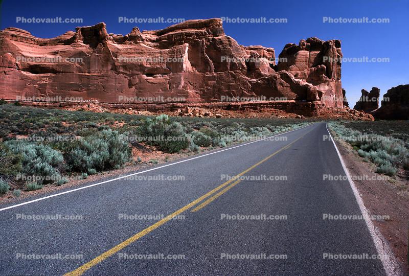Arches National Park, Highway, Roadway, Road