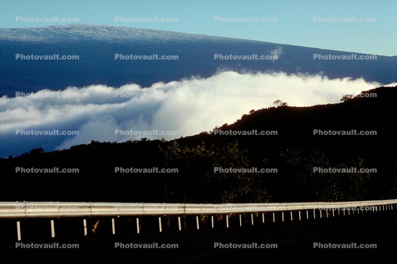 near the top of Mauna Kea, Guard Rail