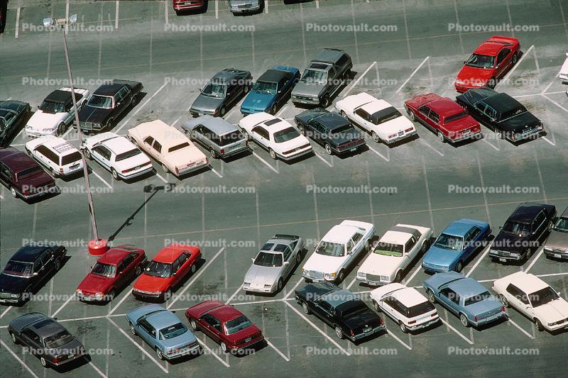 car, automobile, Vehicle, Sedan, parked cars, stalls, Parking Lot, Las Vegas, Nevada